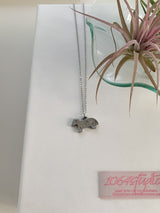 Spiral mini horse necklace