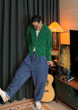 [virstyle original] INKKI two tuck Balloon Tapered Denim Pants 4COLOR