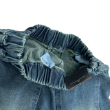 marine washed denim balloon pt