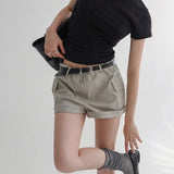 [Atomin] String Cargo Short Pants - 2 color
