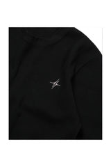 シグネチャーロゴワッフル長袖Tシャツ (ブラック)
