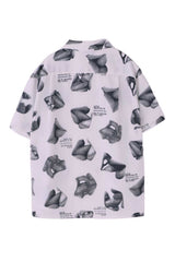 OPEN COLLAR PRINT SHIRTS