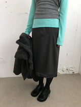 Amud Pintuck Midi Skirt (2color)