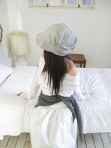 cotton side shirring cap