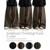 [3 Tier Length] [S-3XL] Wendside Slit Banded Wide Pants (4 colors) Hem String!