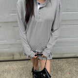 STRIPE WRINKLES TSHIRT WHITE