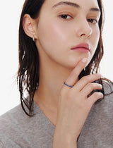 26SS★ Essence Silver (W) Lace Tennis Ring M Neo Sapphire