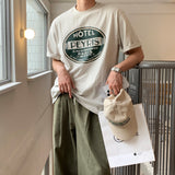 LMN Rickel フェリスラウンドオーバーサイズフィット半袖Tシャツ (4 colors)