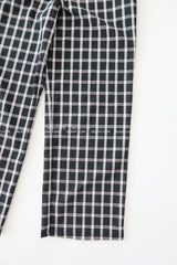 Checked around wide pants