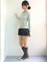 striped layer hoodie
