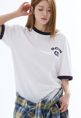 リンガーTシャツ ホワイト