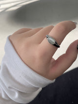 Cat's Eye Oval Stone Ring