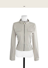 [ autumn jacket ] britt buckle & matte slim jk