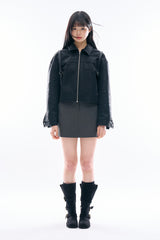 Boyle minimal leather jacket