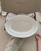 nut mini dot oval plate