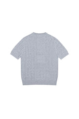 ケーブルニットTシャツ