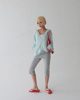 Summer Salanta See-through Oversized Fit Hooded Zip-Up Jacket