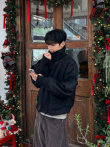 Aki Wool Collar Warmer Winter Blouson (2 Colors)
