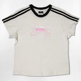Liquid Ribbon Semi Crop T-Shirts - 6COLOR