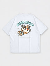 Muscle Buddies Gym Baby Oversized Printed Tee
