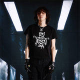 SEXXDEVIL Cross print short sleeves