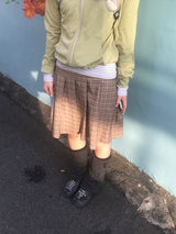 リブヴィンテージチェックスカート