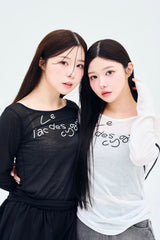 シアーロゴTシャツ