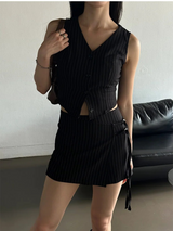 Stripe bustier top