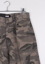 CAMO COTTON BALLOON PANTS