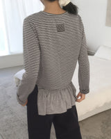 HUD Stripe Dot Cardigan