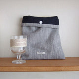 Book stripe button pocket(2type)