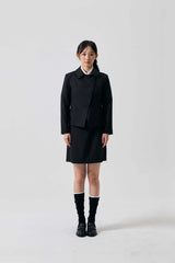 ODE ASYMMETRIC JACKET / BLACK