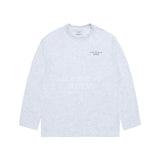 [24SS] BASIC LOGO NEEDLEWORK LONG SLEEVE T-SHIRT MELANGE