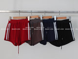 Track zip-up shorts two-piece set