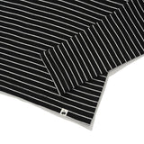 KIRSH プレーンストライプスリムフィット長袖Tシャツ [BLACK]