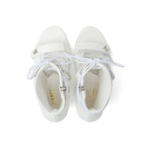 ダブルストラップレースアップオープントゥヒール(White)