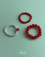 Cherry Ring Set (3 piece)