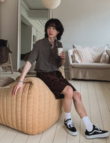 タミスリネンベルティドハーフパンツ