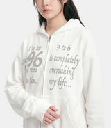 Harper Number Hoodie Zip-up