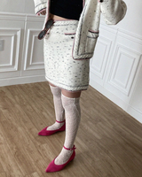 POINTED STRAP FLAT SHOES (LEATHER BLACK, SUEDE PINK, SUEDE BLACK 3COLORS!)