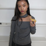 Jennie Long Sleeve Top BLACK
