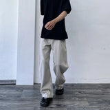 Curved Panel Wide-Leg Trousers