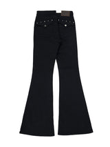 studded mid-rise bootcut denim