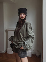 Rosie SelfpaウォッシングオーバーTシャツ