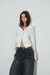 bt フードジップアップ (white)