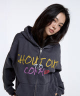 SHOUT OUT TO CONY GRAPHIC HOODIE / CHARCOAL
