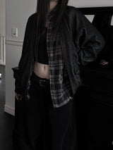 ペアウールストライプジップアップ (unisex)