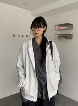 [unisex] オキア ツーウェイ フード ジップアップ