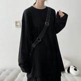 モード ベーシック ボックスフィット ロングスリーブ ティーシャツ (5 colors) H&L