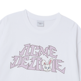25SS BAD BUNNY LOGO SHORT SLEEVE T-SHIRT WHITE